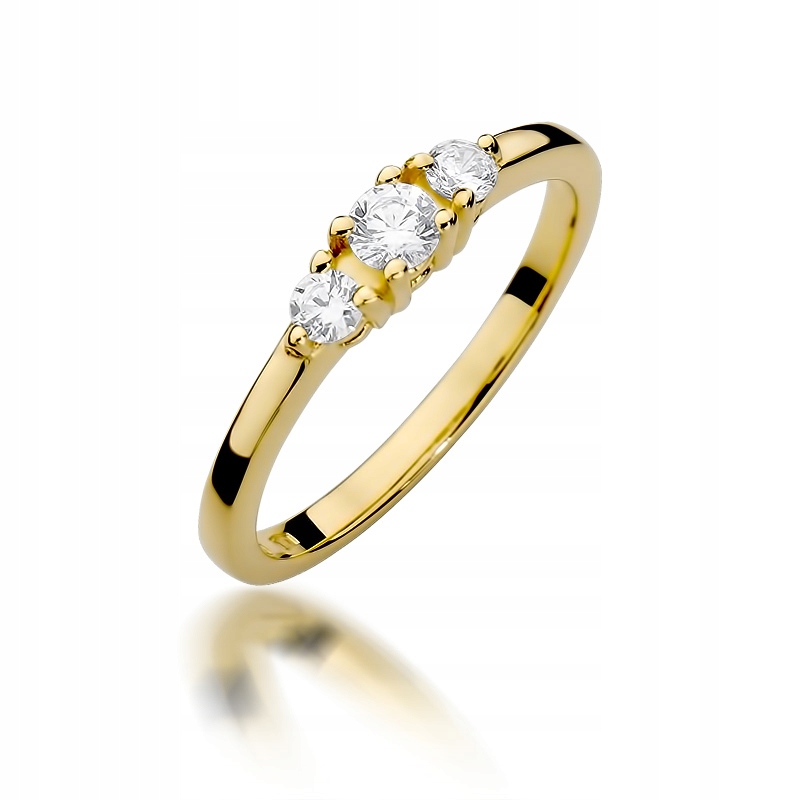 Diamantový zásnubný prsteň 0,33 ct 585 14 K.