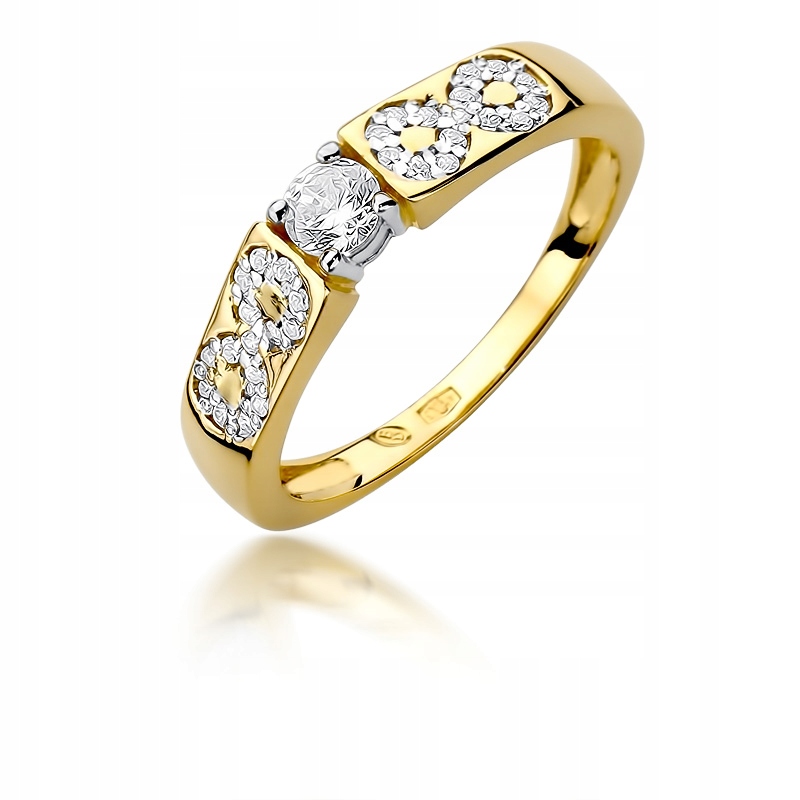 Diamantový zásnubný prsteň 0,35 ct 585 14K
