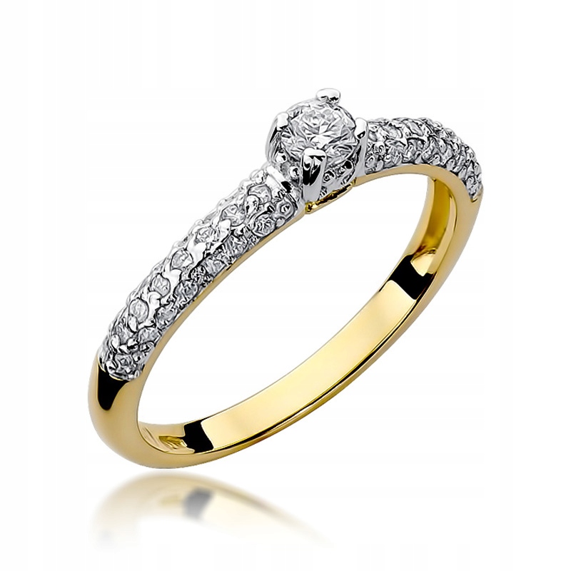 Diamantový zásnubný prsteň 0,36 ct 585 14K