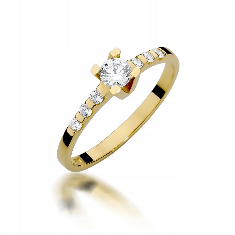 Diamantový zásnubný prsteň 0,37 ct 585 14K