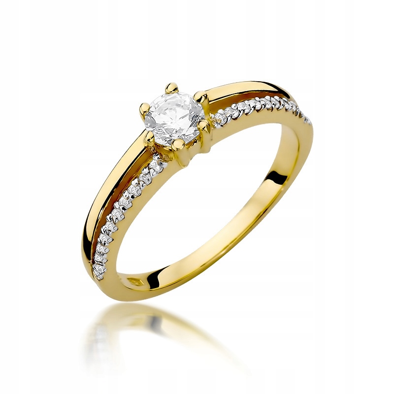 Diamantový zásnubný prsteň 0,40ct 585 14K