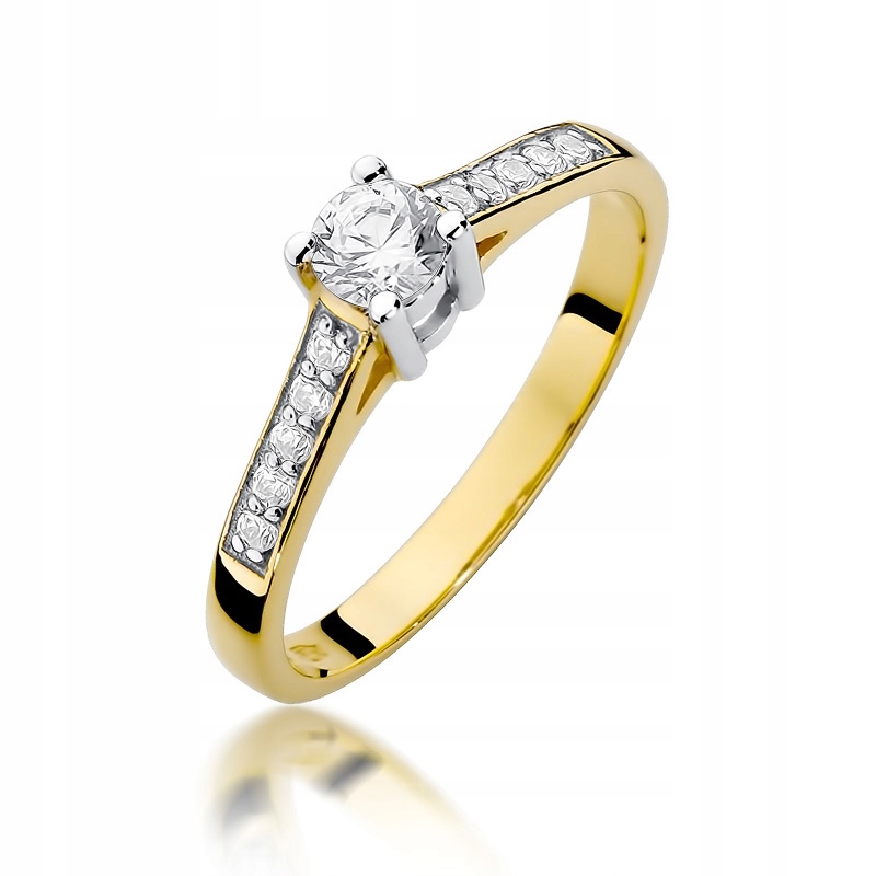 Diamantový zásnubný prsteň 0.42ct 585 14K