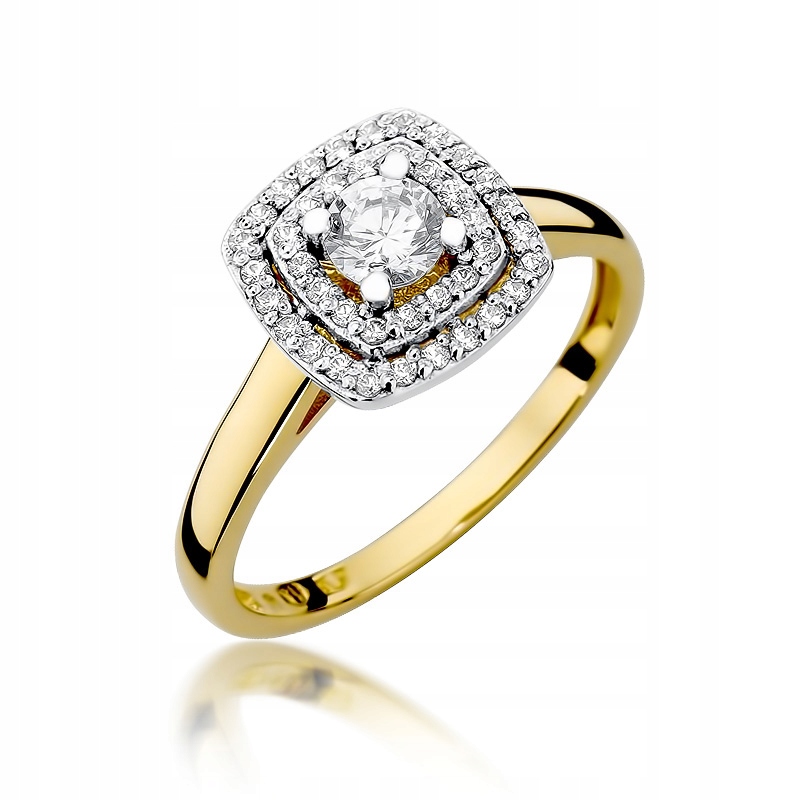 Diamantový zásnubný prsteň 0,5ct 585 14K n933