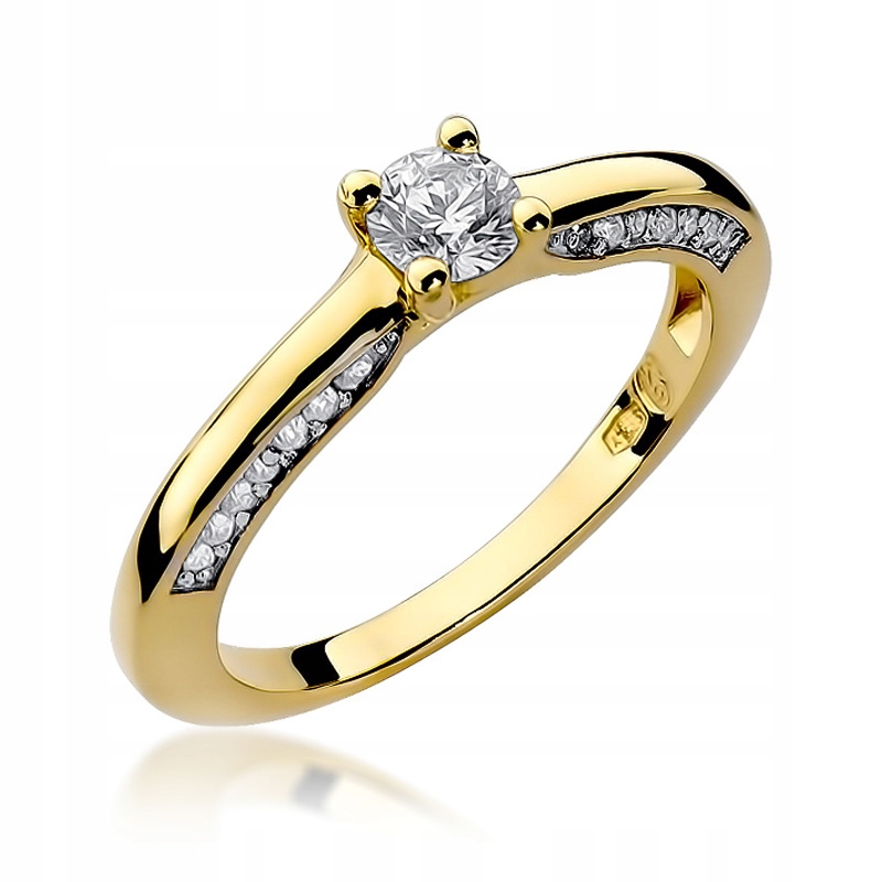 Zásnubný prsteň s diamantom 0,44 ct 585, 14K