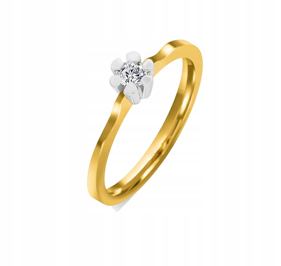 BRILLIANT zásnubný prsteň 0,10 ct -50%