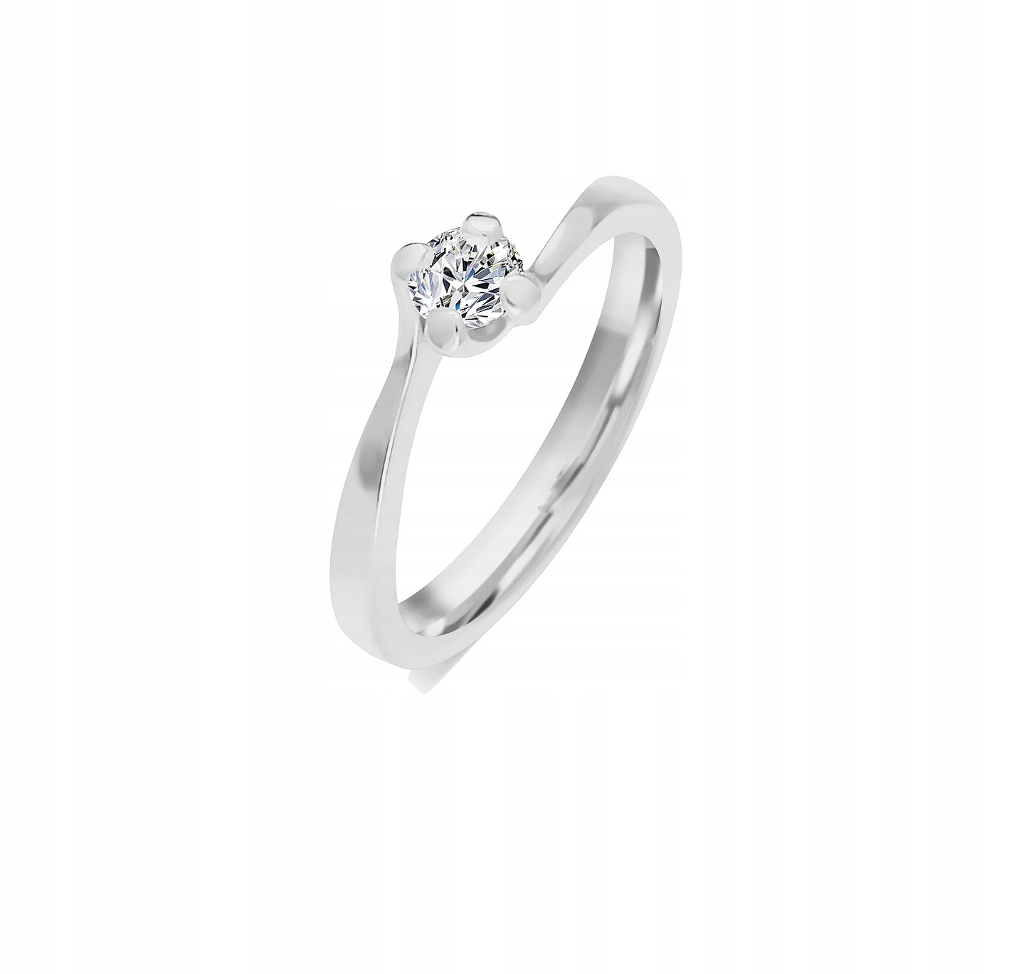 Zásnubný prsteň s briliantom 0,15 ct -50%