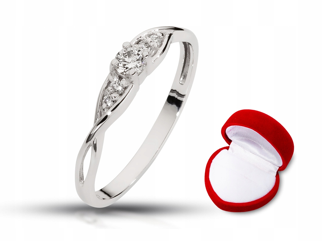 Zásnubný prsteň s 0,15 ct diamantmi, 24 hodín