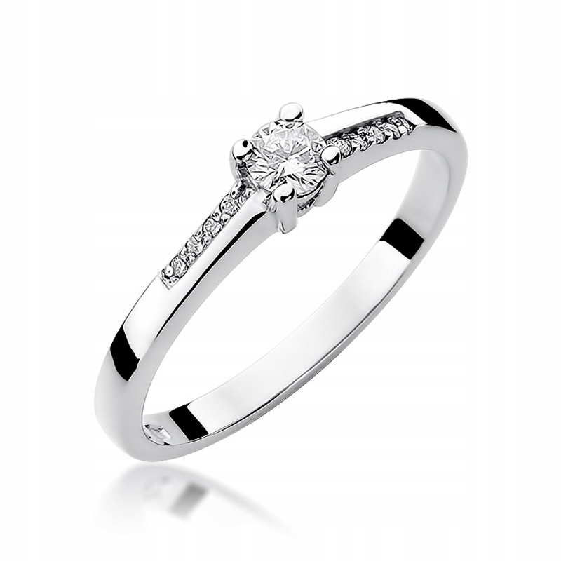 Zásnubný prsteň s diamantmi 0,585 0,19 ct