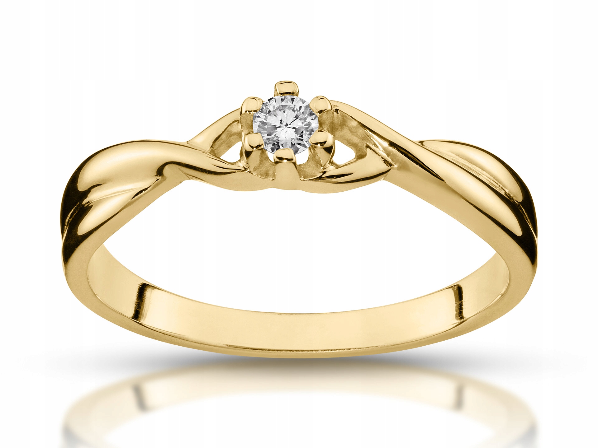 Zásnubný prsteň s diamantom 0,06ct 585 vs