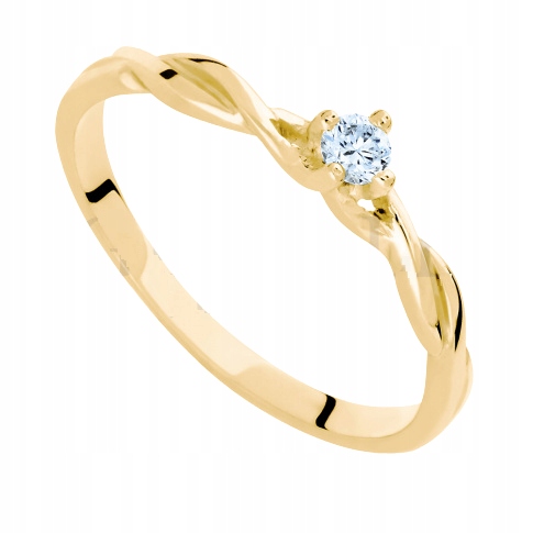 Kruh vybavenia s diamantom 0,10 CT