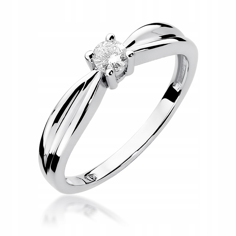 Zásnubný prsteň s diamantom 0,15 CT Classic