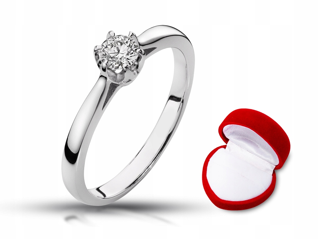 Zásnubný prsteň s diamantom 0,24 ct Vs / G