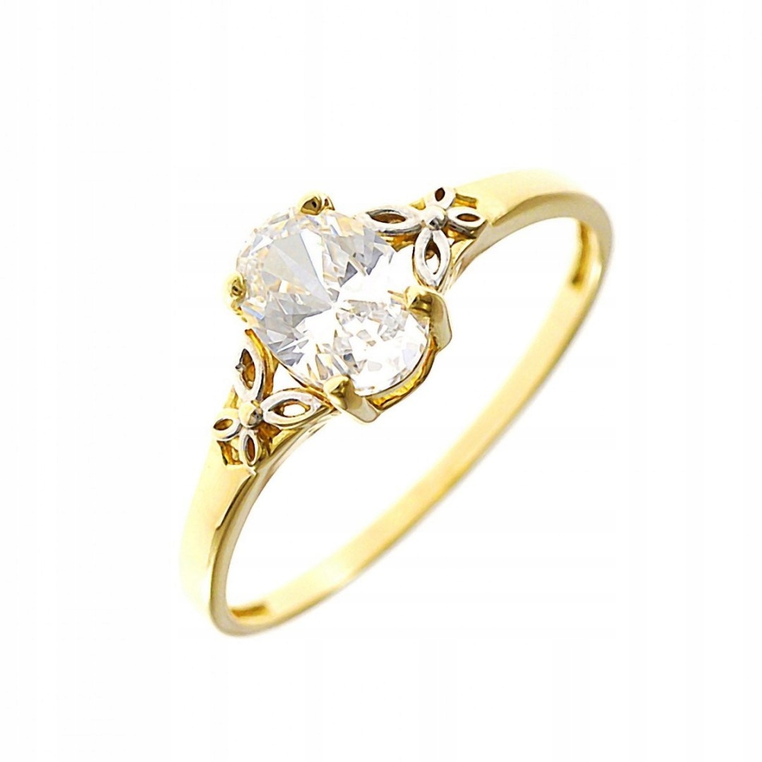 Zlatý prsteň 585 zirkón a1268