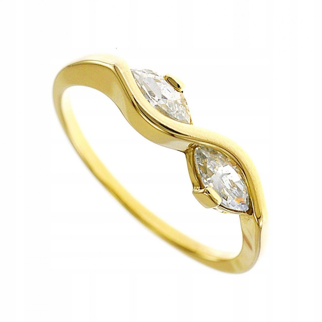 Zlatý prsteň 585 zirkón r 14 a1333