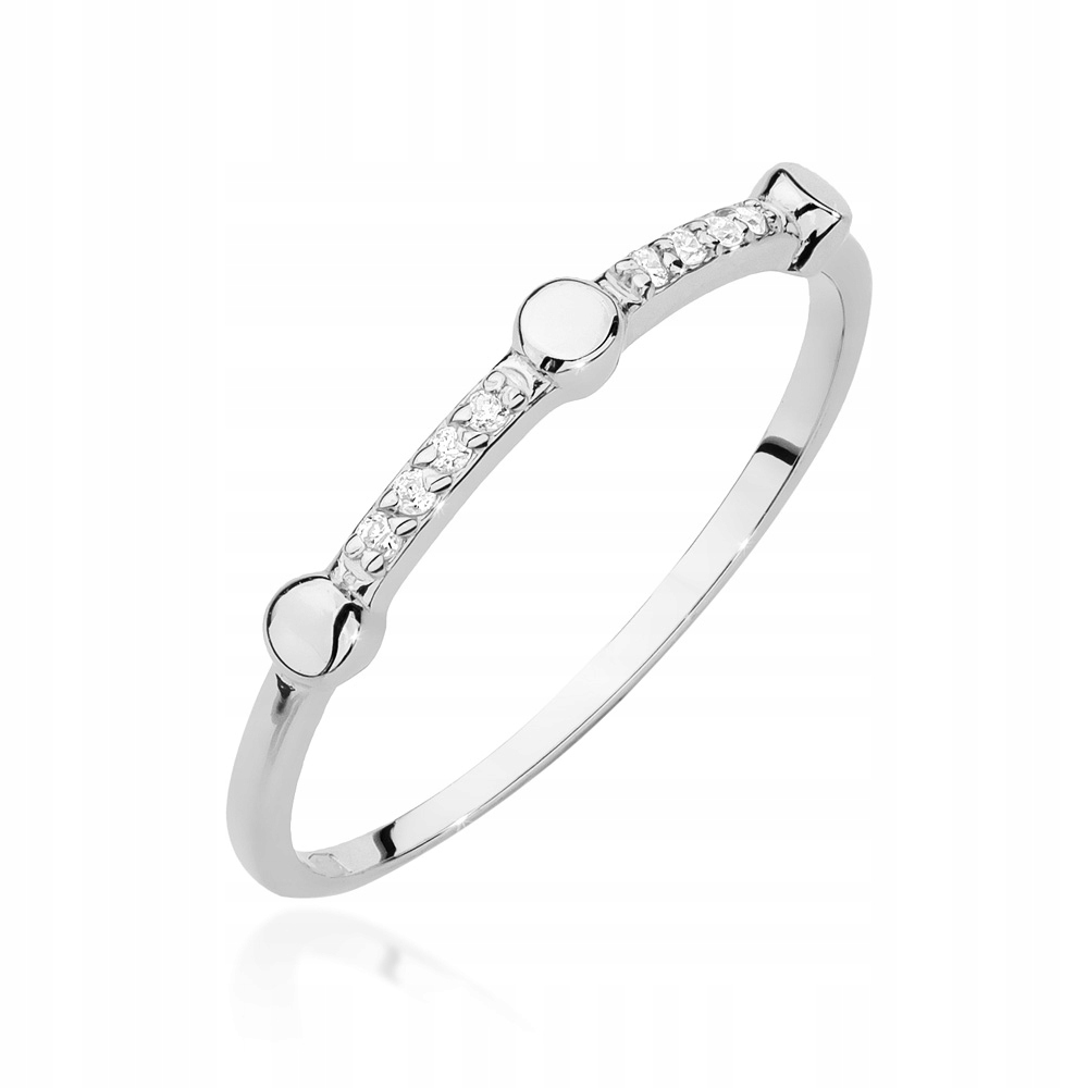 Prsteň zo zlata 585 s diamantmi 0,04 ct