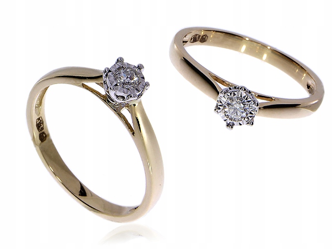 Zlatý prsteň s diamantmi 585 DIAMOND LgP552