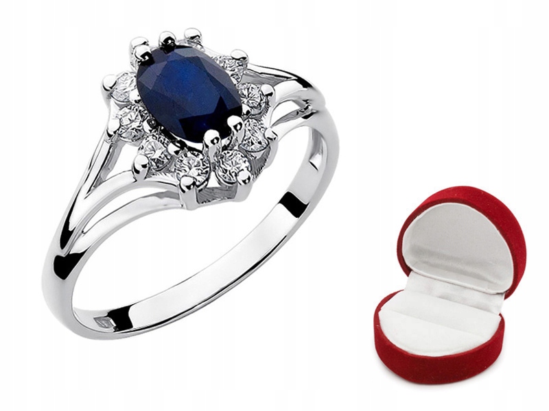 Nadčasový KRÚŽOK so SAPPHIRE 0,90 + BRILLIANTY