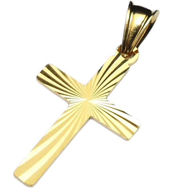 Zlákaný strieborný kríž Silver 925