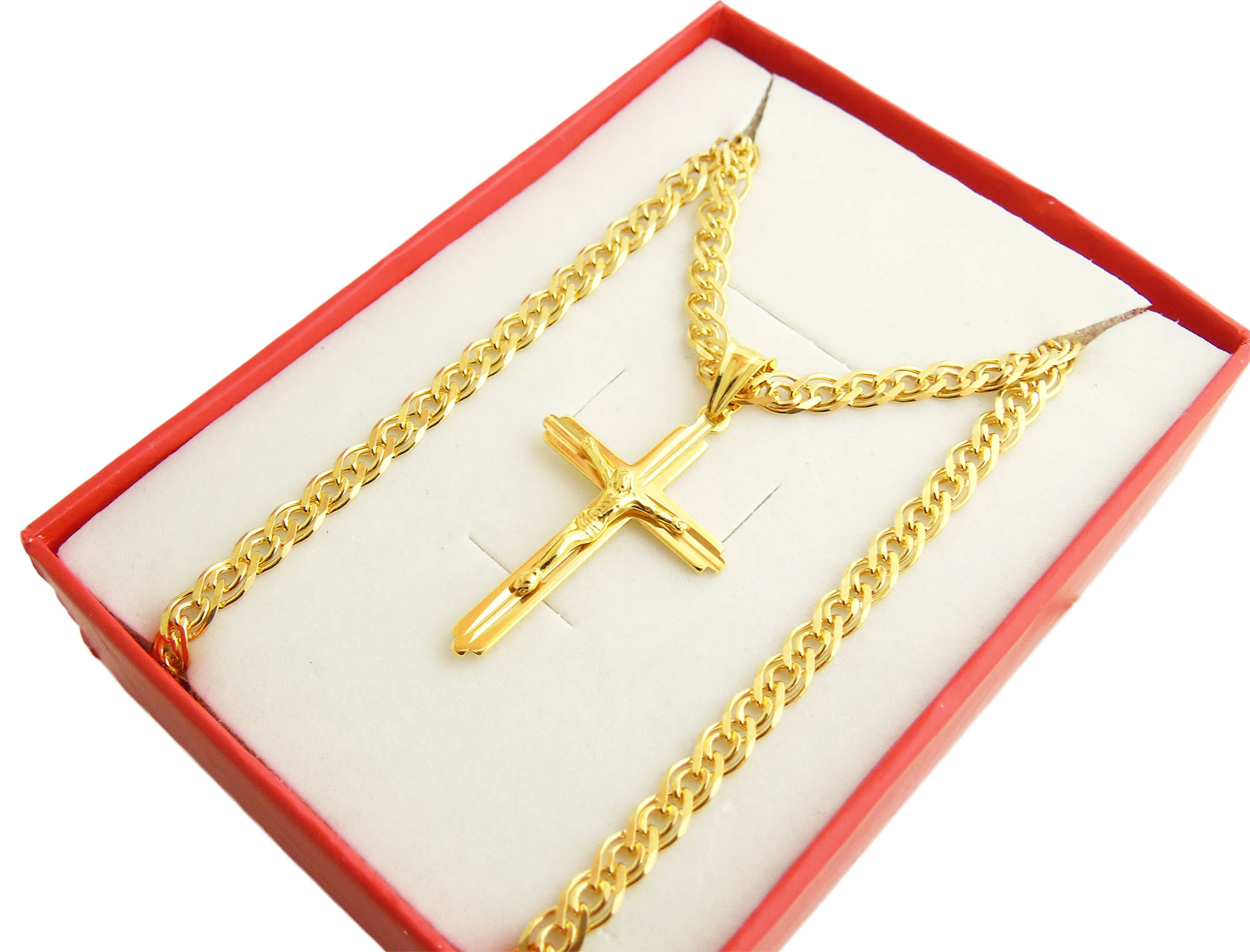 Zlato -reťaz striebra 60 cm Montáž 4,8 mm +K