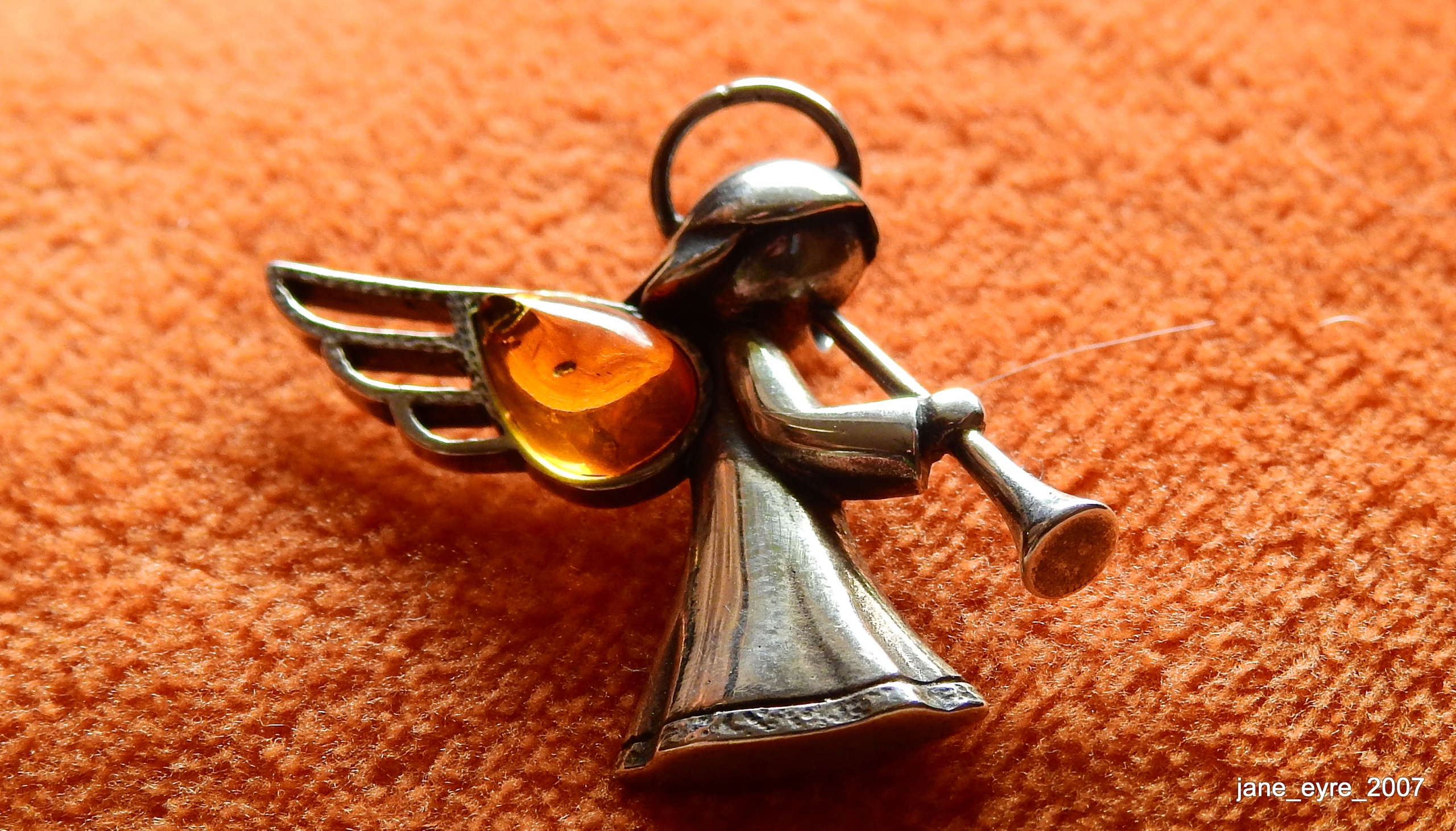 Značka Pendant Angel Angel Silver Amber