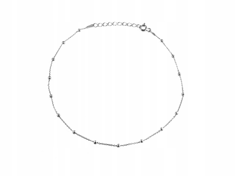 Red -rhodium strieborné náramky guľôčky guľky