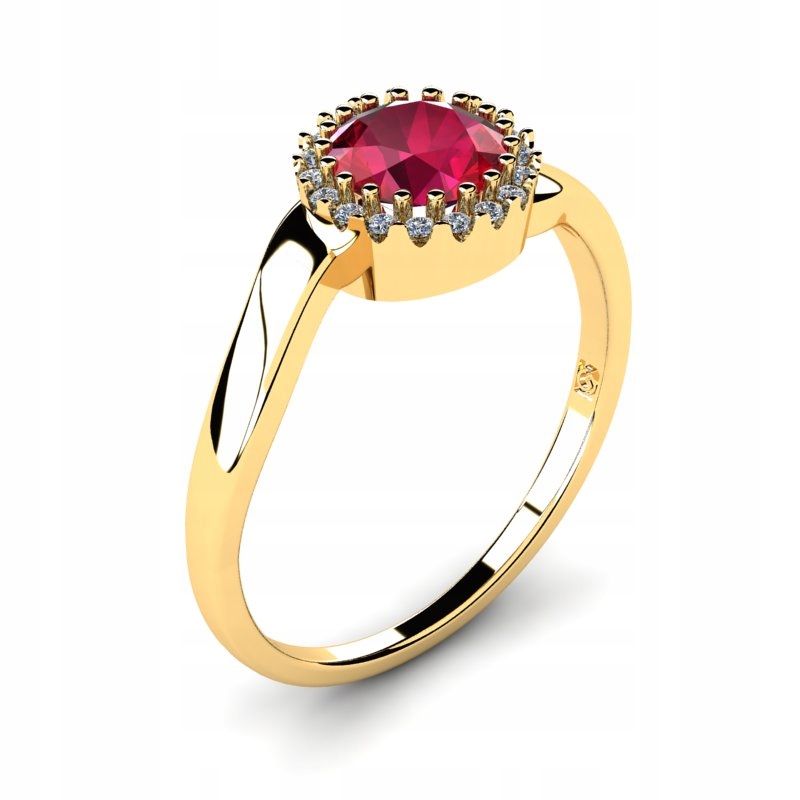 VEĽKOOBCHOD RUBY GOLD ENGAGEMENT RING