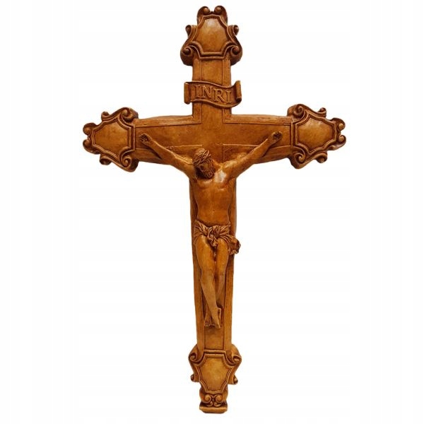 Reliéf omietky 37x24cm dekoratívny kríž - 58169