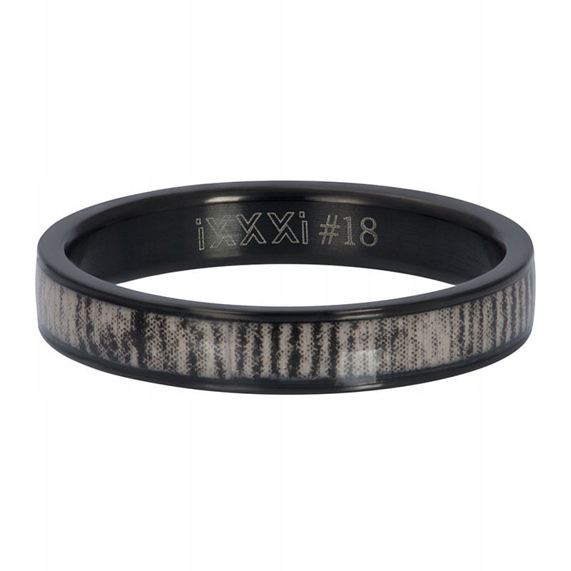 Prsteň IXXXi 4 mm Hyena čierny