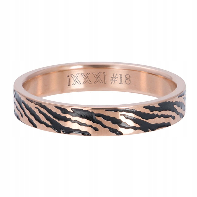 Prsteň IXXXi 4 mm Zebra Rose