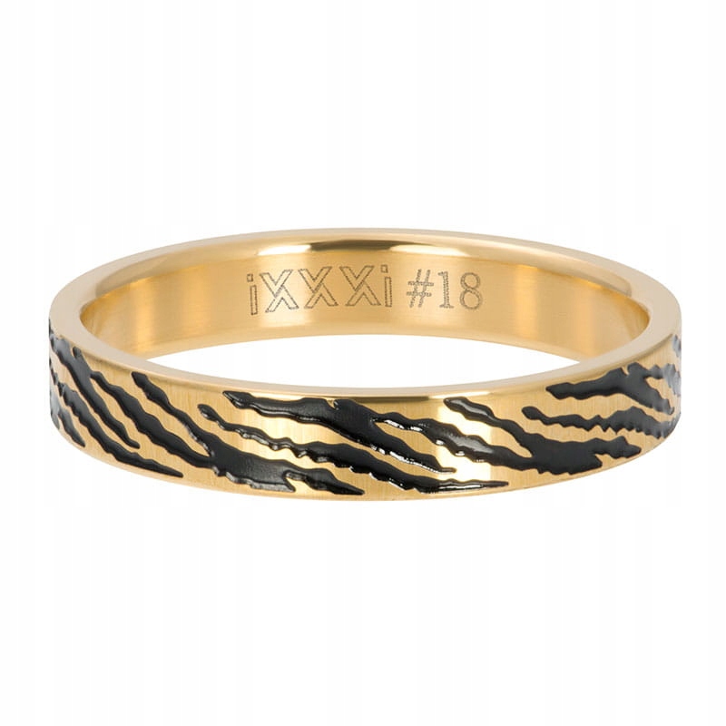 Zlatý prsteň IXXXi 4 mm Zebra
