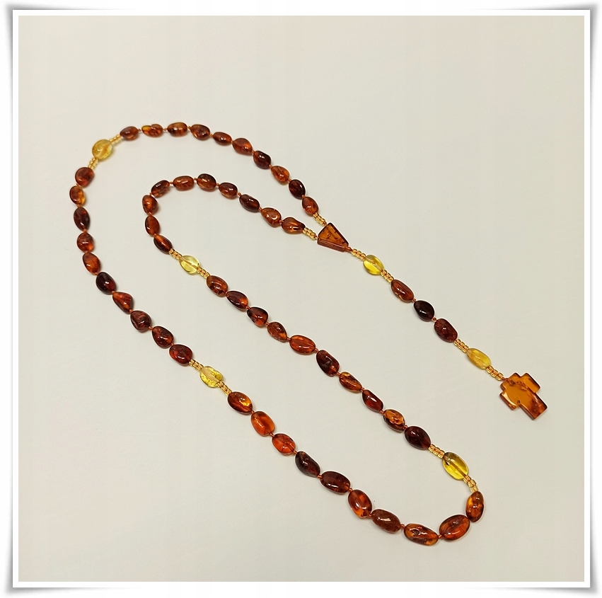 Amber Rosary na koňakovom reťazci