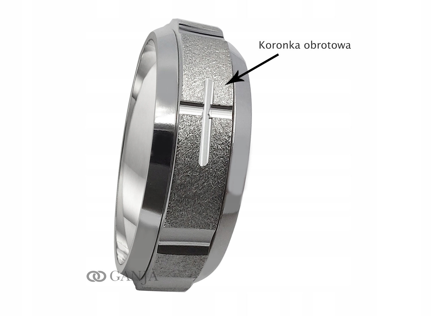 Rotačný ružový strieborný prsteň 925 6 mm R-10