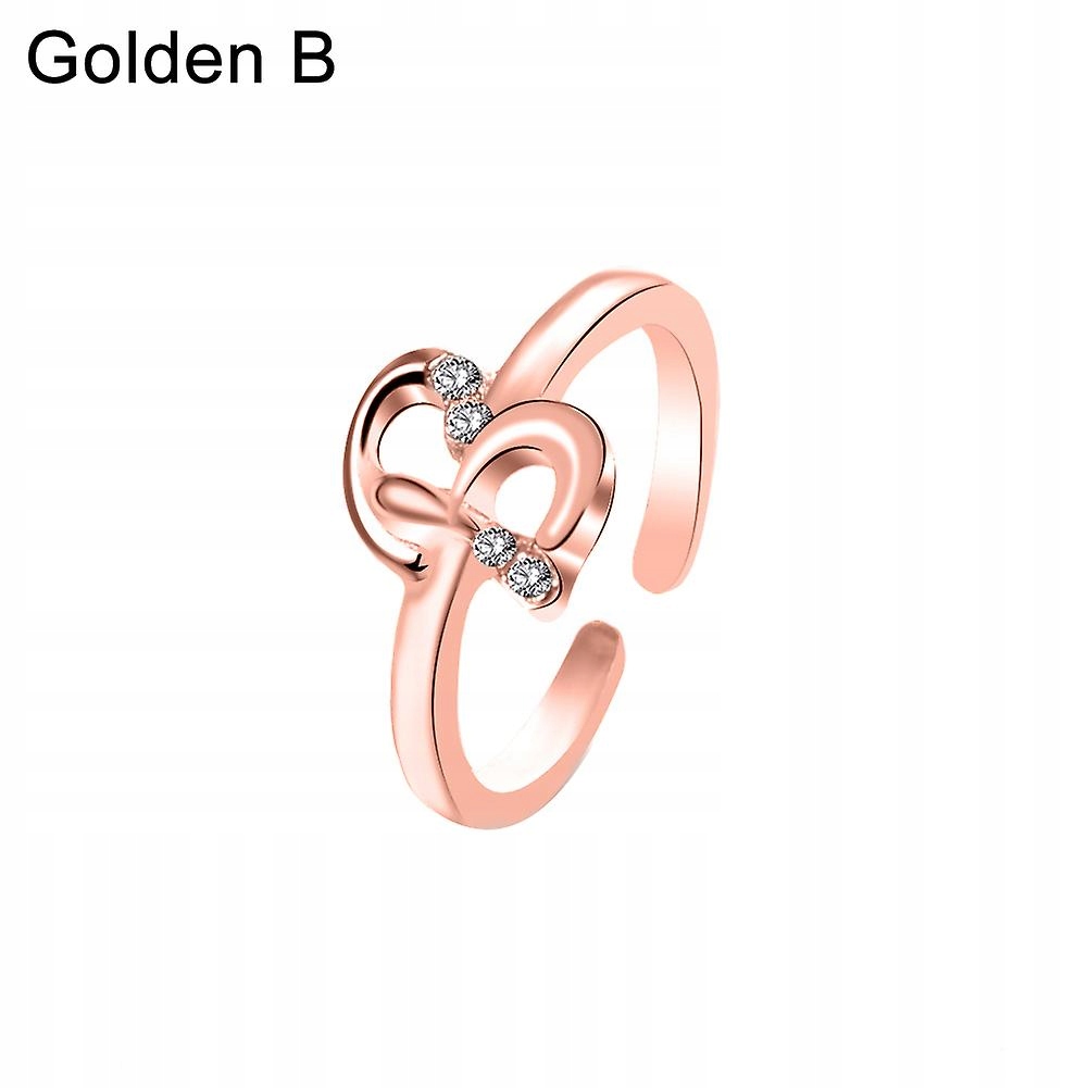 Rose Gold B-Moda Women Simple A to Z English