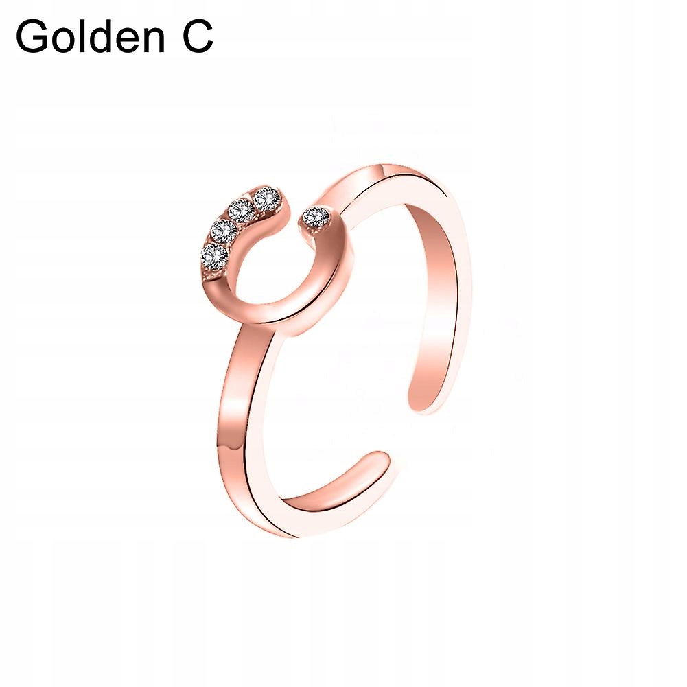 Rose Gold C-Moda Women Simple A to Z English