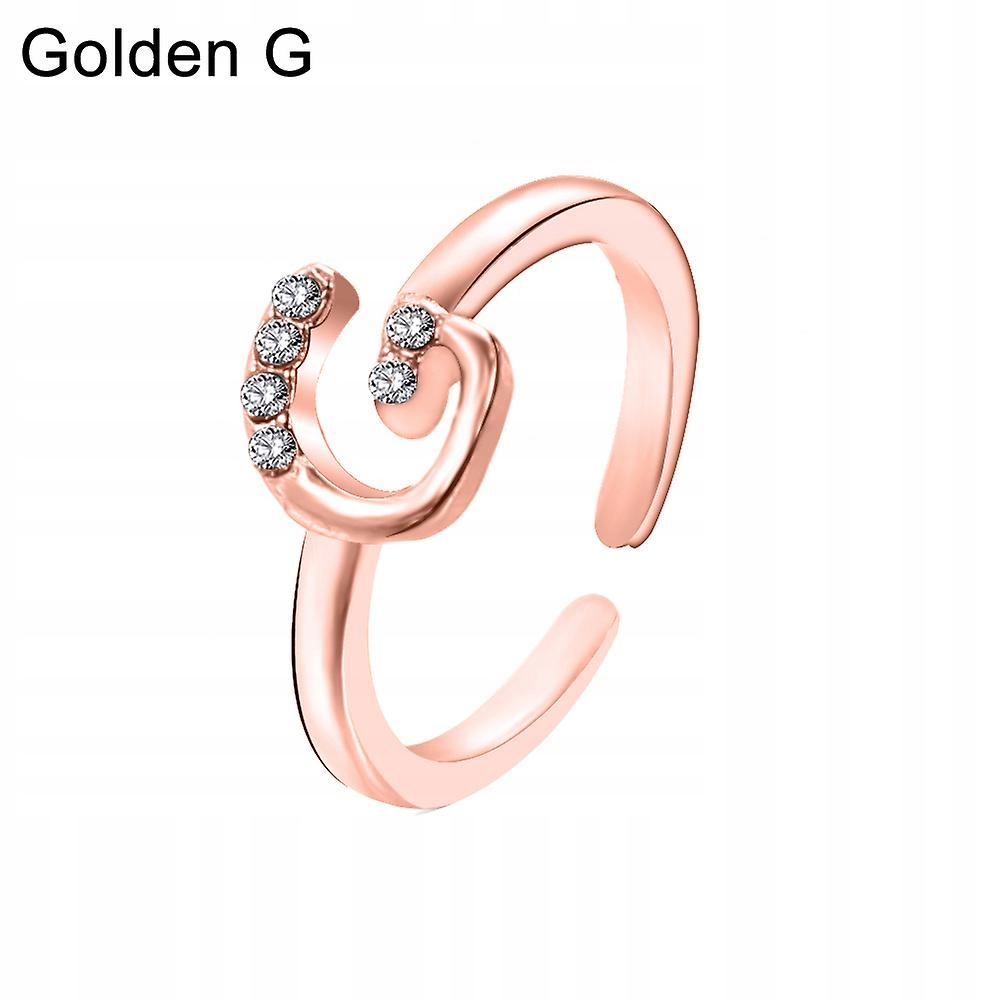 Rose Gold G-Moda Women Simple A to Z English