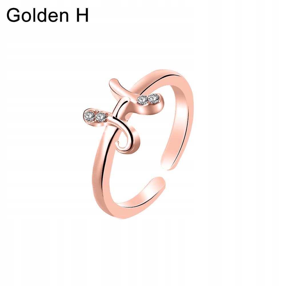 Pink Gold H-Rod Women Simple a Z English