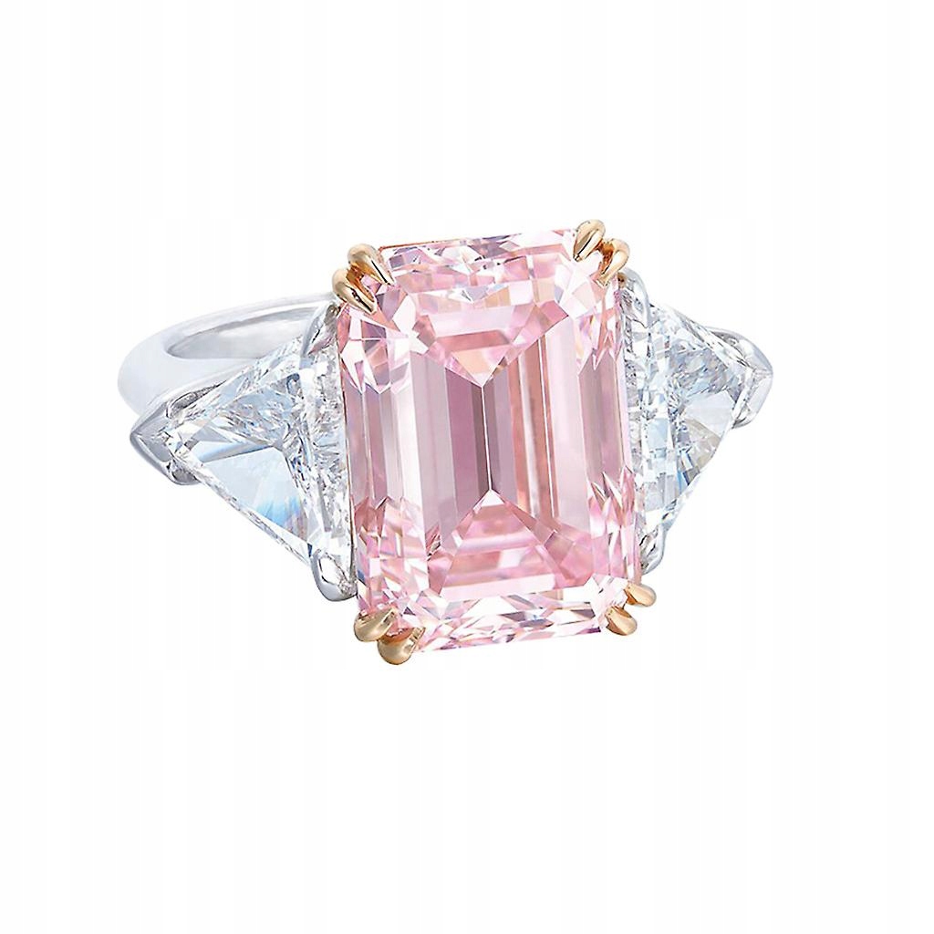 Ružový geometrický diamant
