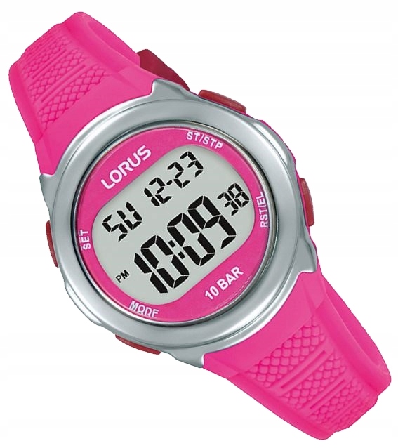 Detské hodinky - Pink Watch for Child na páse Lorus R2395NX9