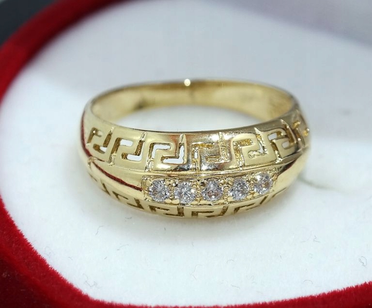 LOVELY GOLD RING 585 R.18