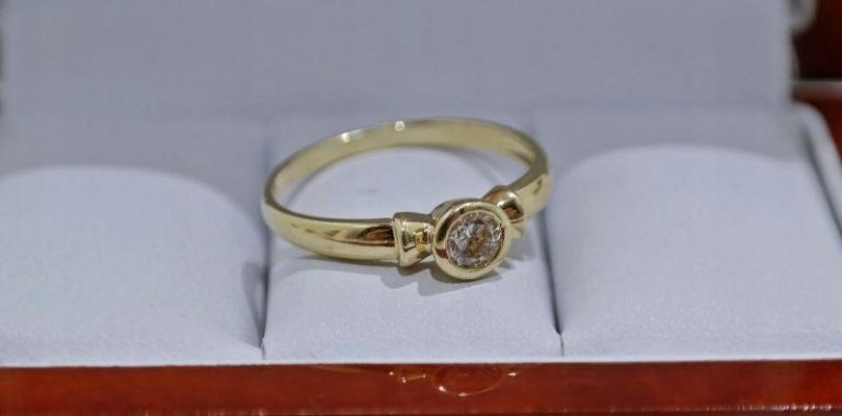 LOVELY GOLD RING R.16 PR585