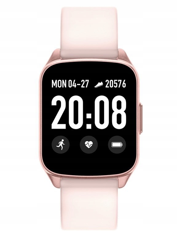 Detské hodinky - Dámske smartwatch G. Rossi SW009-2 Roseguld/Pink
