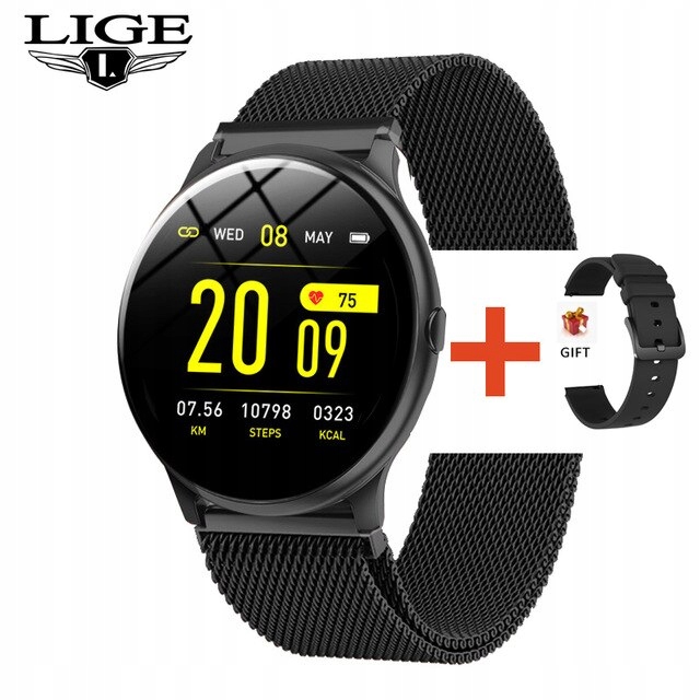 Unisex hodinky - Smartwatch Watch-1-Thistle Black Belt