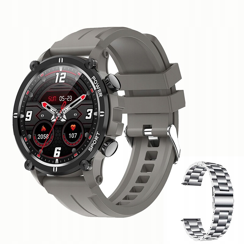 Unisex hodinky - Smartwatch Watch-14 Silver STL 22 mm