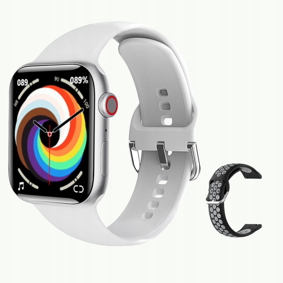 Unisex hodinky - Smartwatch Watch-15 Silver-Gray 44 mm