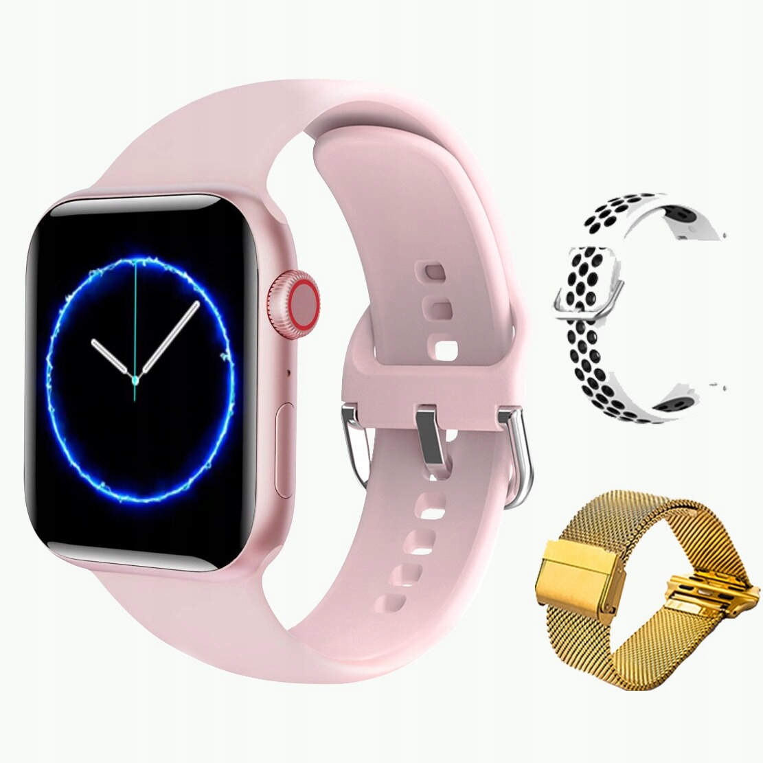 Unisex hodinky - Smartwatch Watch-26 Pink Gold Wt 44 mm
