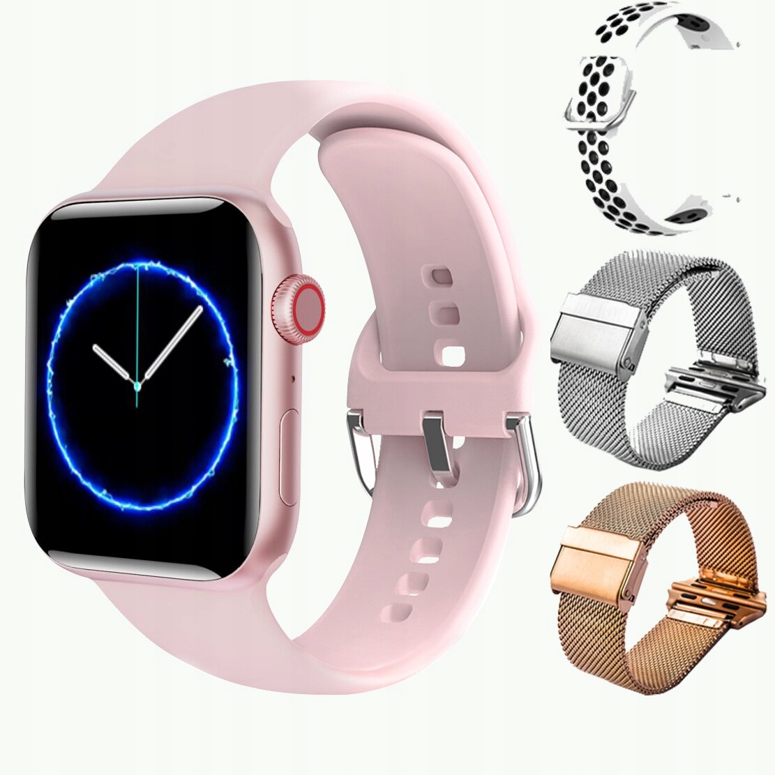 Unisex hodinky - Smartwatch Watch-28 Pink Add3 44 mm