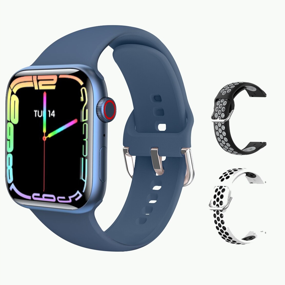 Unisex hodinky - Smartwatch Watch-32-Blue Ut Grey 44 mm