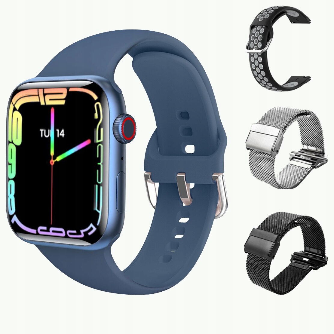 Unisex hodinky - Smartwatch Watch-33-Blue Pridať 3 44 mm