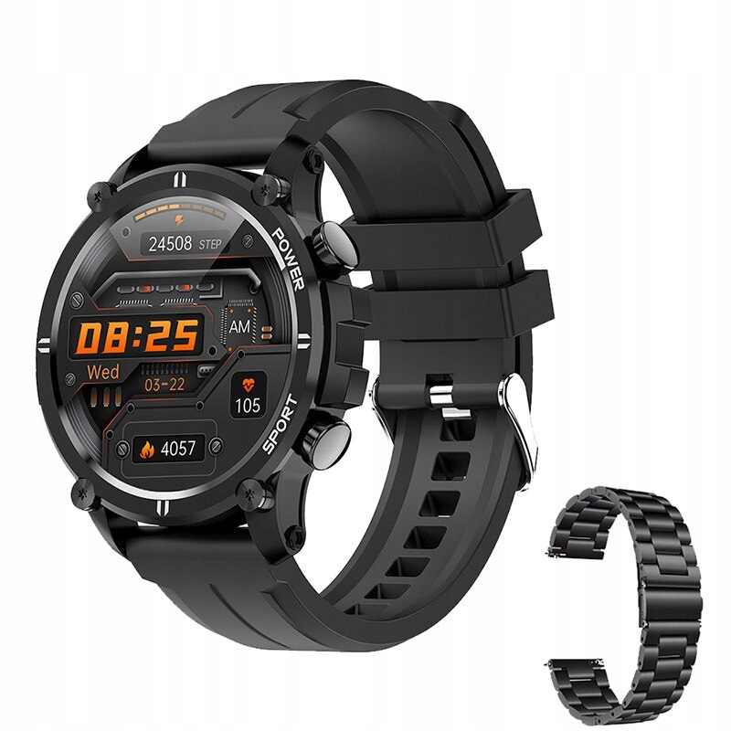 Unisex hodinky - Smartwatch Watch-4 Black Black STL 22 mm