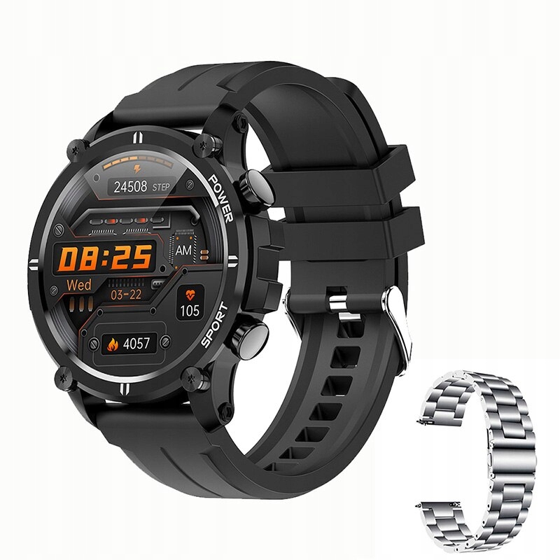 Unisex hodinky - Smartwatch Watch-5 Black Silver STL 22 mm